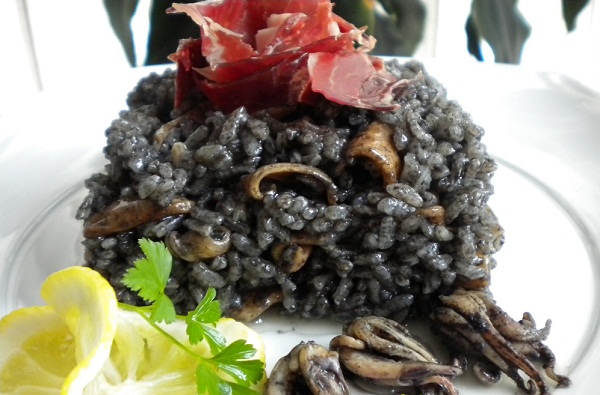 Receta de arroz con calamares en su tinta