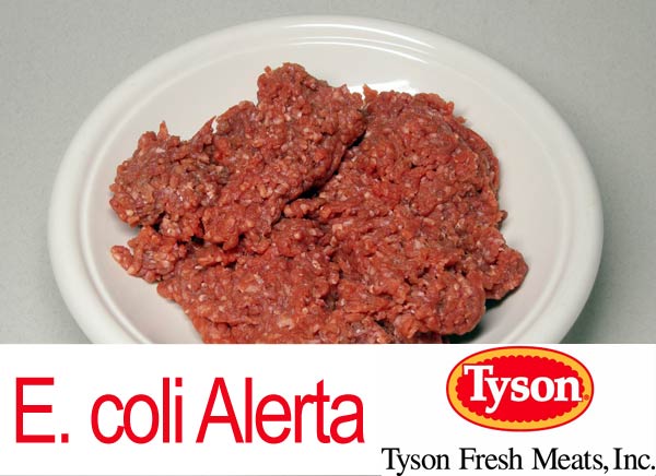 Carne contaminada con E. coli