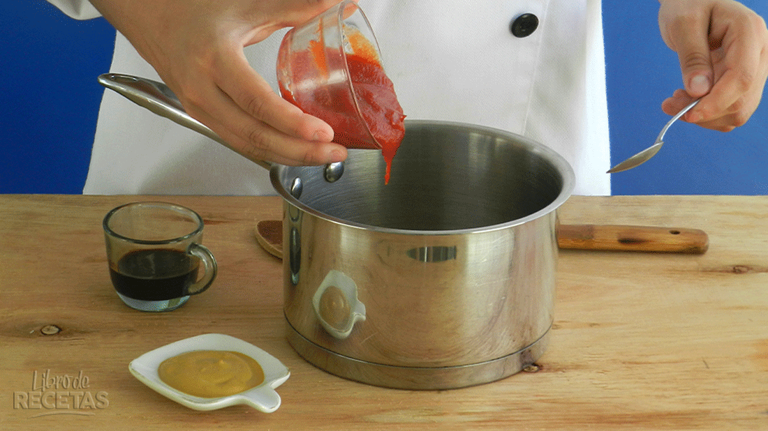 como hacer salsa bbq paso 1