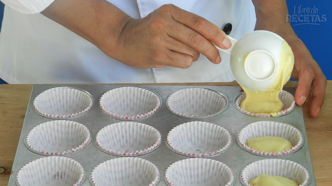 cupcakes de limon paso 5