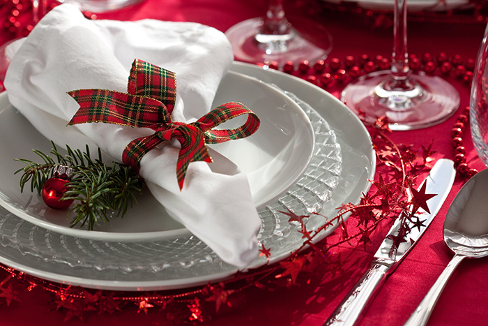Servilletas de navidad e de Set 6 mesa delicada decoraciones para Navidad Urla