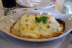 Lasagna cuatro quesos