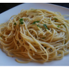 Espaguetis en aceite de oliva